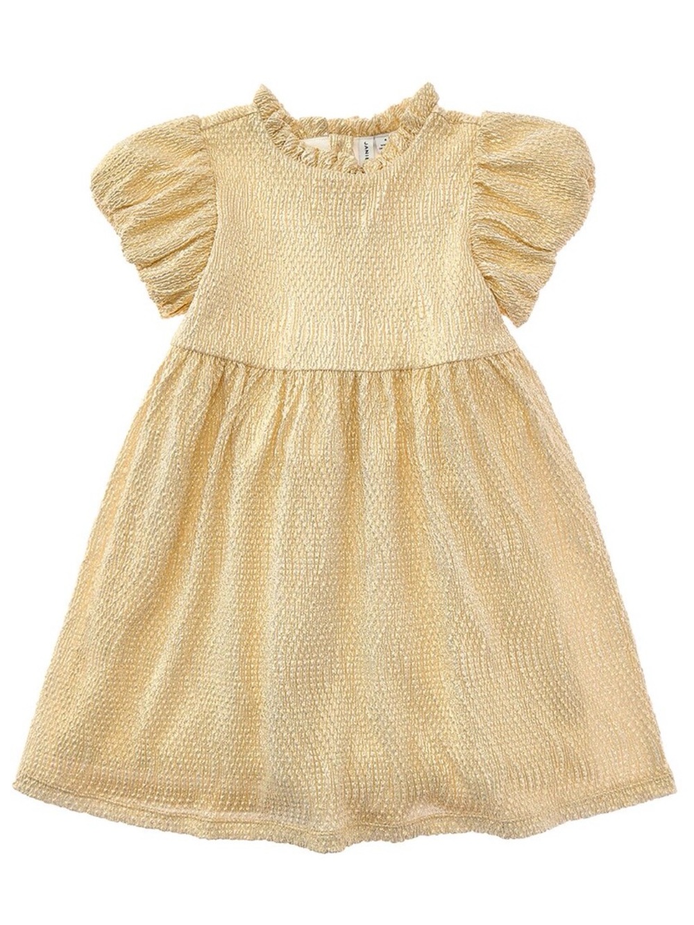 Janie and Jack The Golden Moment Dress Gold Girls Size 6 NWOT